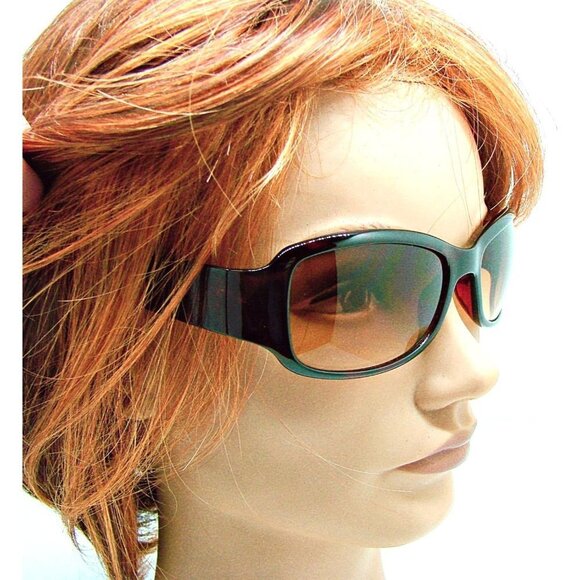 Nine West Womens Oval Sunglasses Brown Tortoise Frame Gradient Lenses No Case - Picture 10 of 10